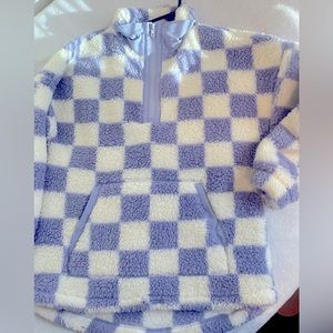 Juniors' SO® High Pile 1/4 Zip Pullover